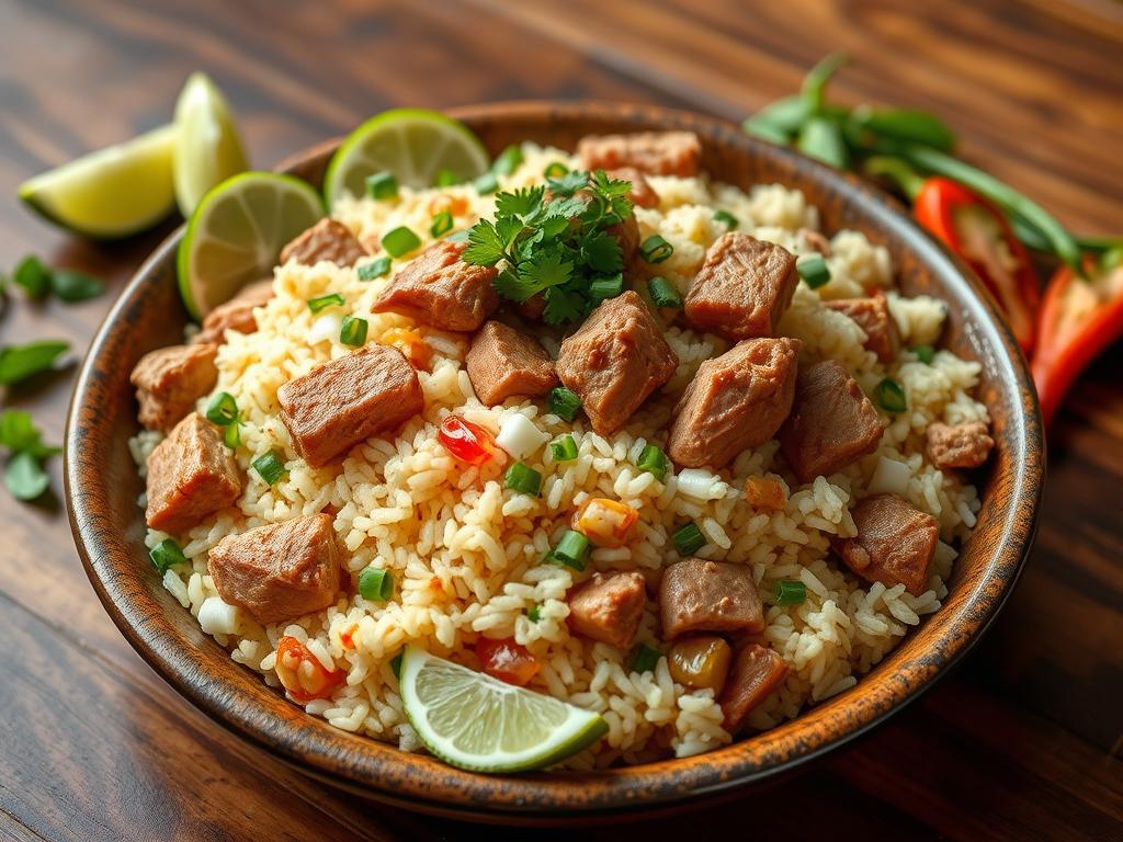 Arroz com Suã de Porco